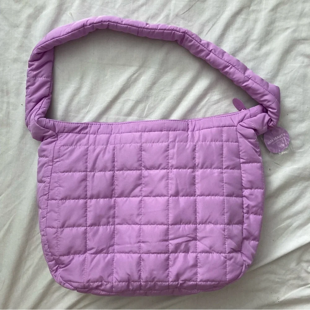 NWT Ulta Beauty Quilted Purple Hobo Bag- FREE WITH $20 Purchase